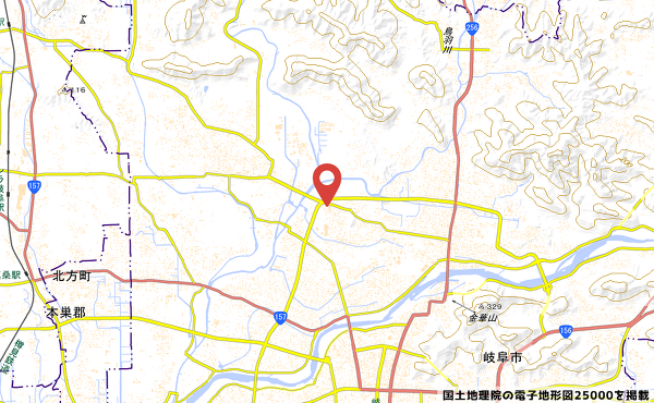 エディオン岐阜正木店の地図の写真