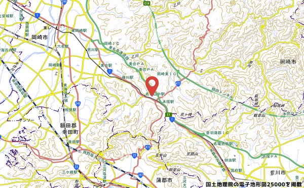 三井アウトレットパーク岡崎本宿の地図の写真