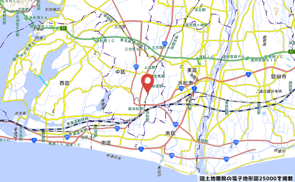 マックスバリュ浜松助信店地図の写真