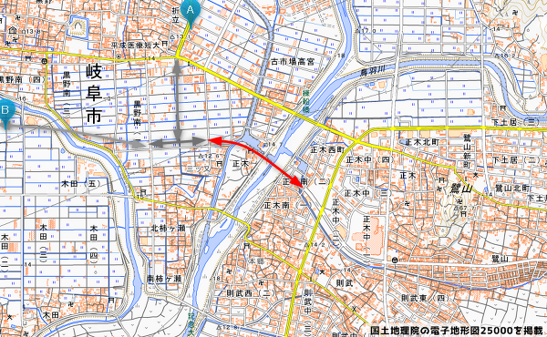 都市計画道路 長良糸貫線の写真