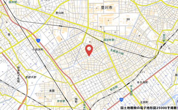 カネスエ蔵子店の地図