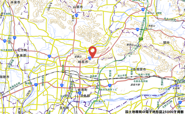 ゲンキー日野南店予定地の地図の写真
