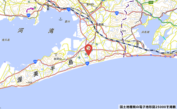 （仮称）豊橋富士見台商業施設の地図の写真
