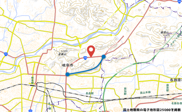 ゲンキー日野南店の地図の写真