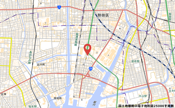 名古屋市港防災センターの地図の写真