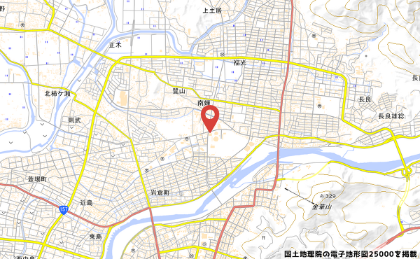ファミリーマート岐阜金華橋通り店の地図の写真