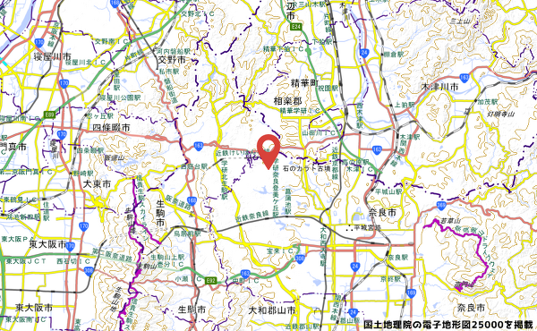 アクロスプラザ奈良登美ヶ丘の地図の写真