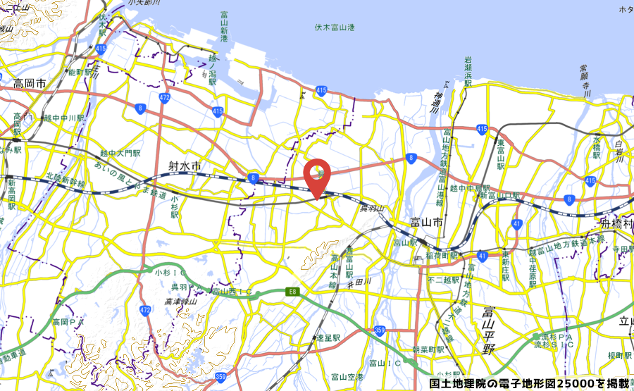 （仮称）呉羽駅北商業開発の地図の写真