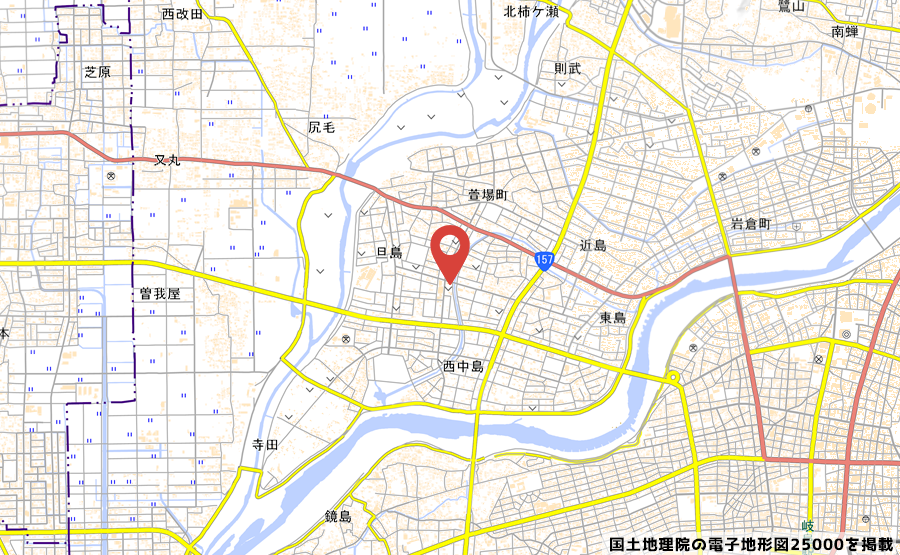ローソン岐阜北島四丁目店の地図の写真