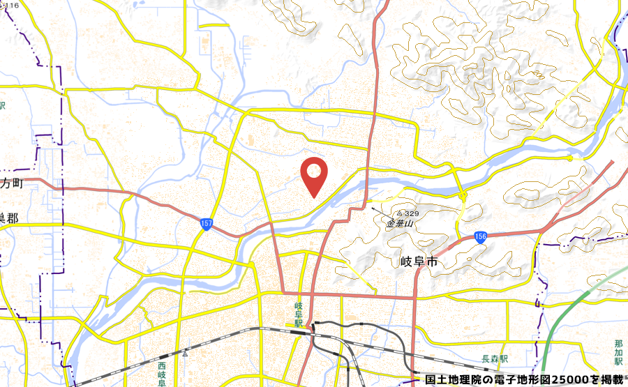 (仮称)ザ・ビッグエクスプレス岐阜早田東店の地図の写真