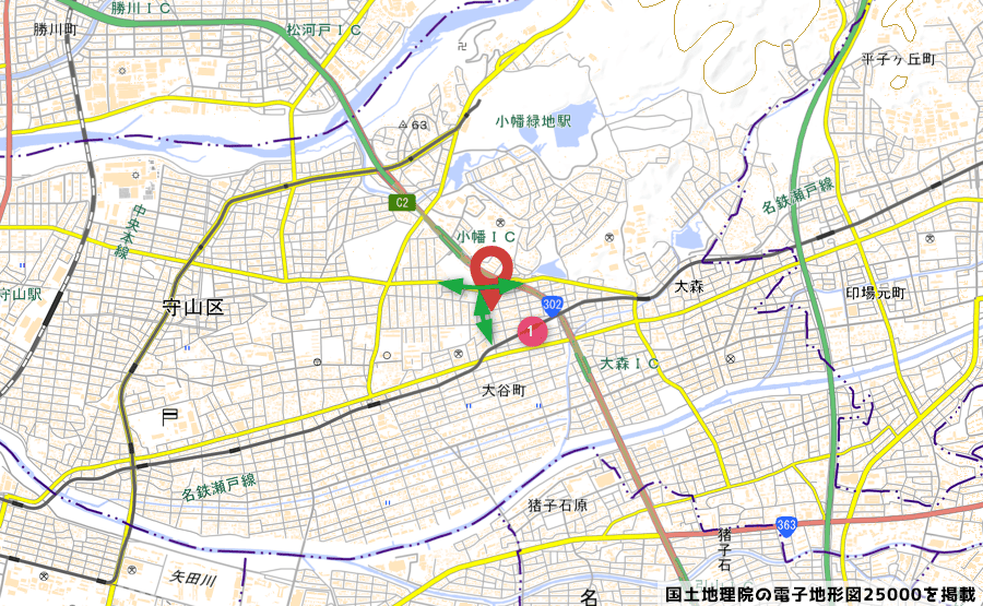 平和堂の地図の写真