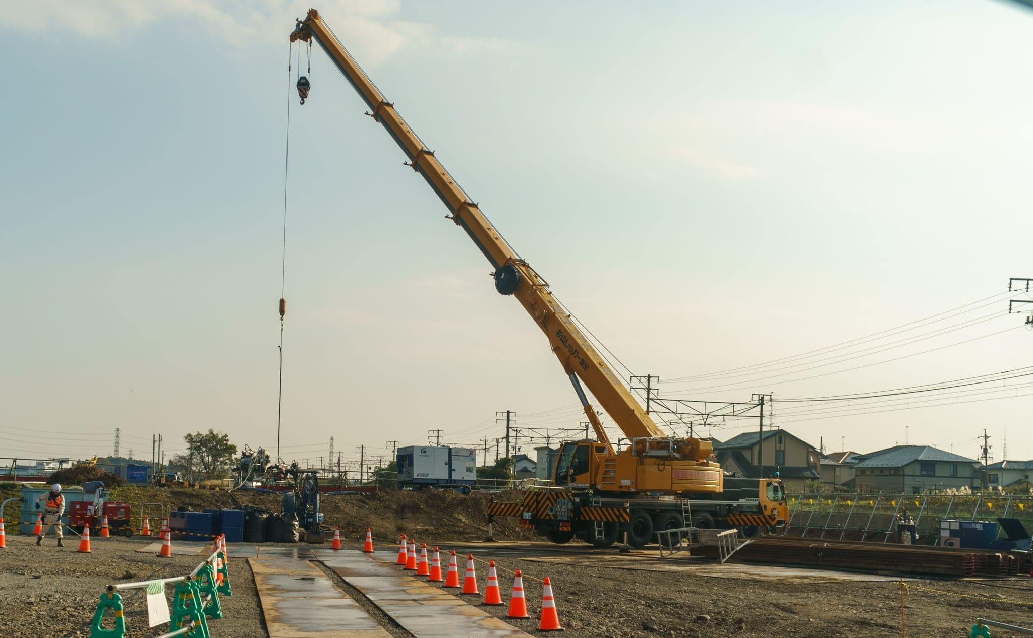 長松青墓1号線ほか道路改良工事の写真