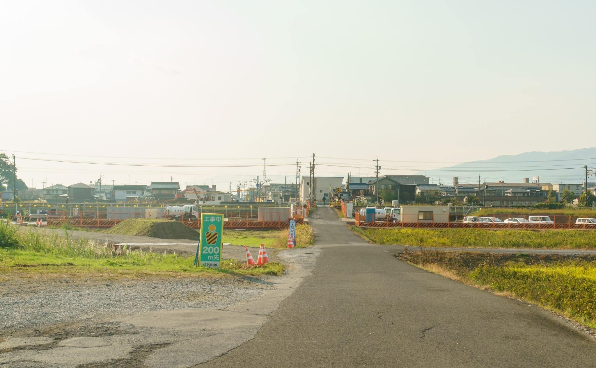 長松青墓1号線ほか道路改良工事の写真