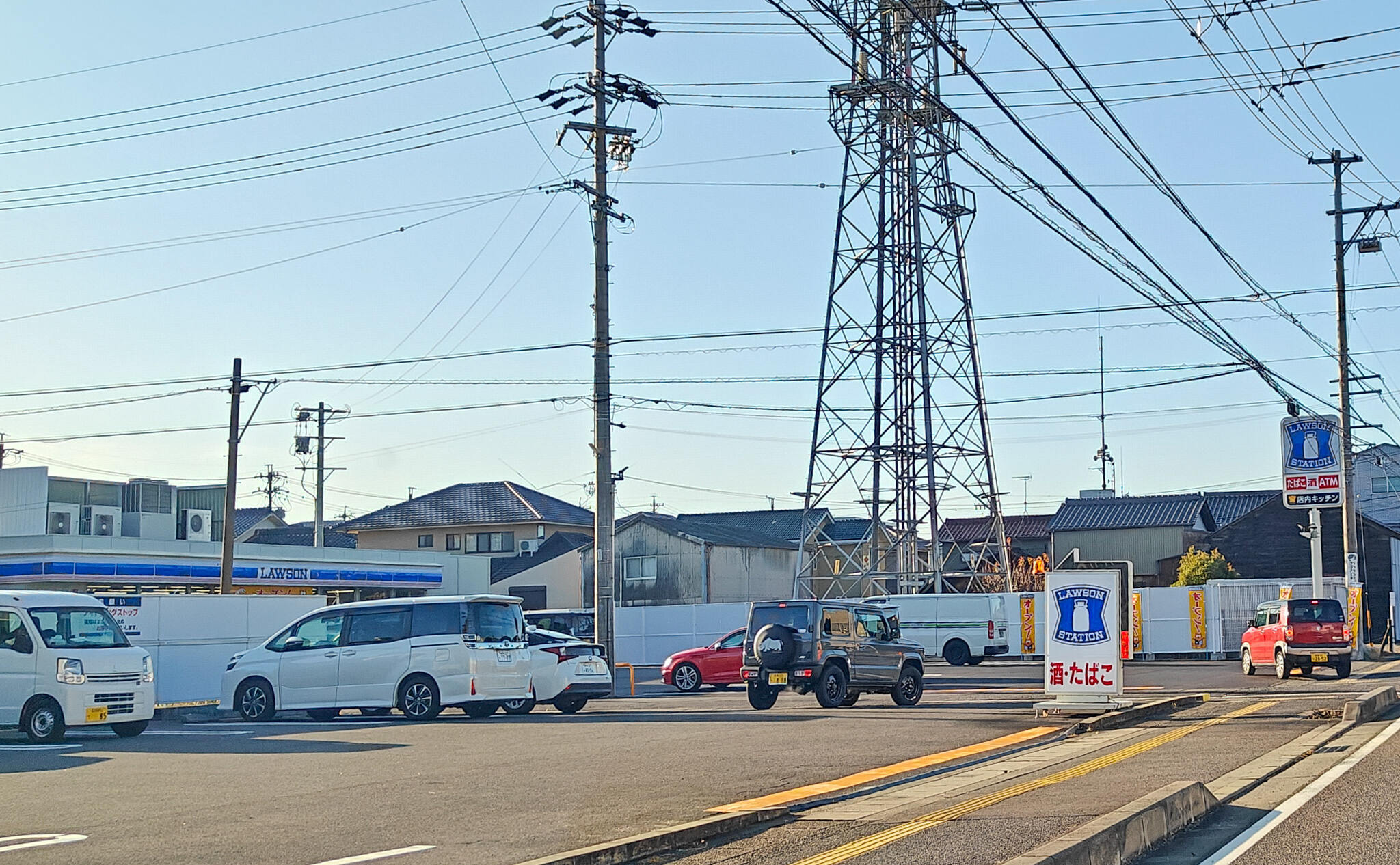 笠松町のローソン美笠通店新しくなって再オープン！駐車場も広くなって快適に