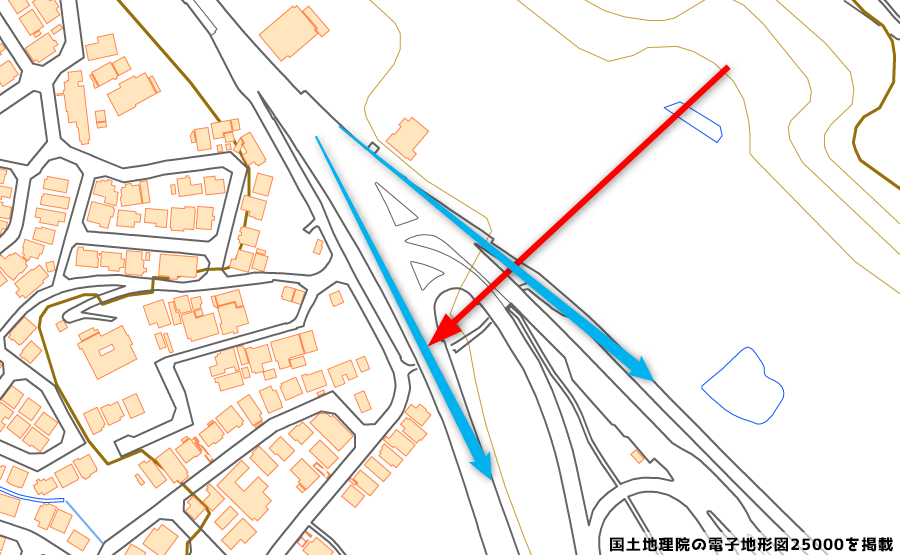 彦根IC側の地図