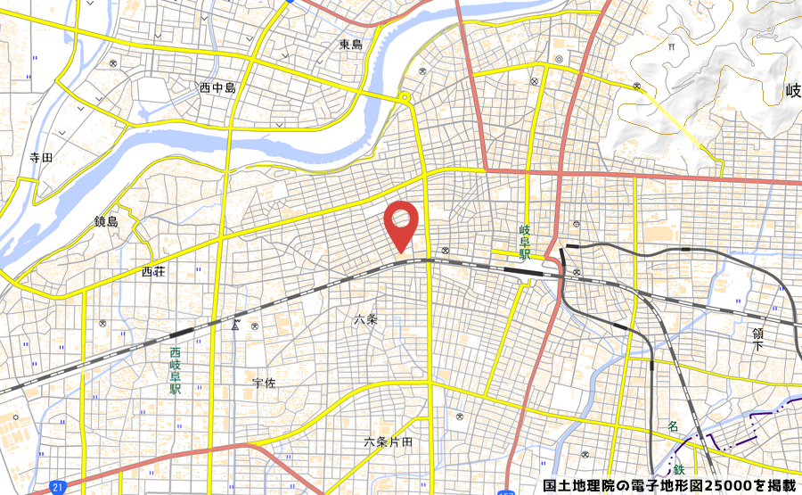 ドラッグコスモス香蘭店の予定地地図