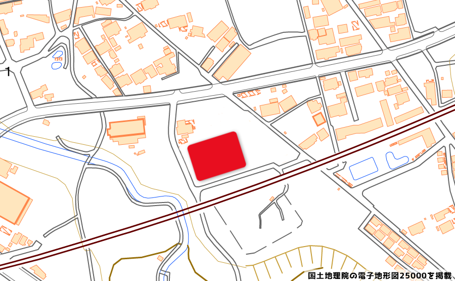 拡大地図に店舗を当てはめたイメージ図