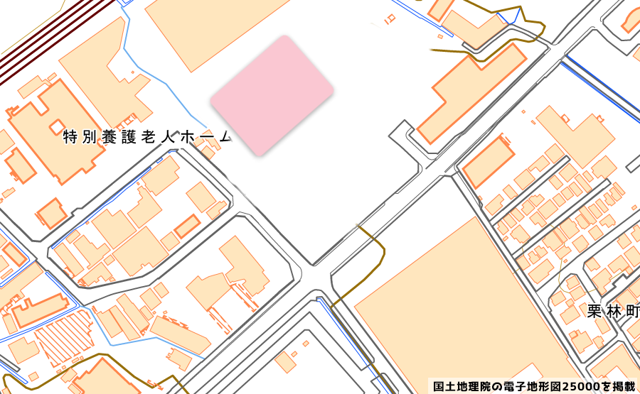 店舗の配置地図（筆者作成のイメージ図）