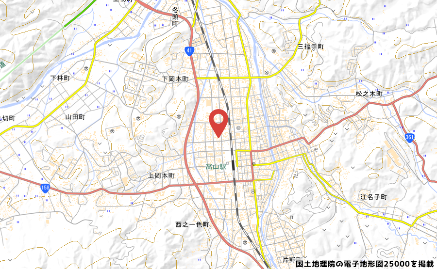 業務スーパー高山店の地図