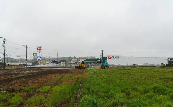 コメリの新店舗と予定地