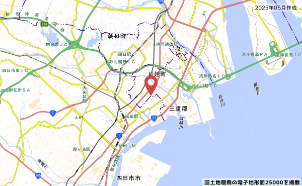 ラ・ムー川越町店の地図