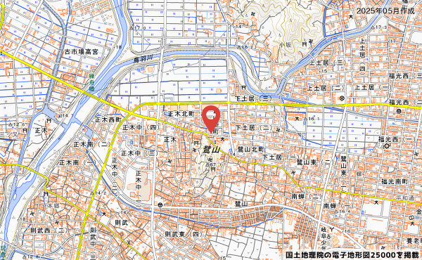 ローソン岐阜鷺山新町店の地図