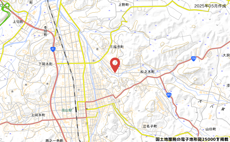 ゲンキー高山三福寺店の地図