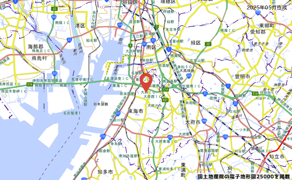 ラ・ムー東海名和店の位置