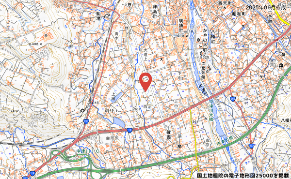 ライフガーデン中津川の建設地(岐阜県中津川市駒場)
