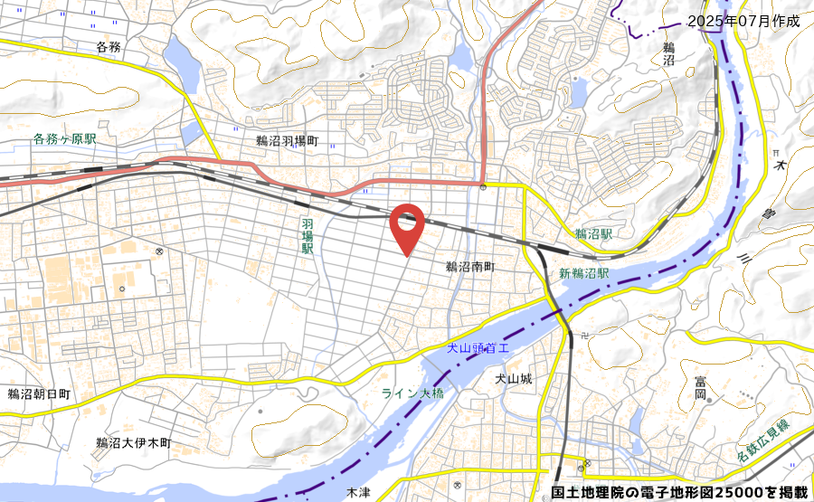 岐阜県各務原市鵜沼西町４丁目１３８番１の地図