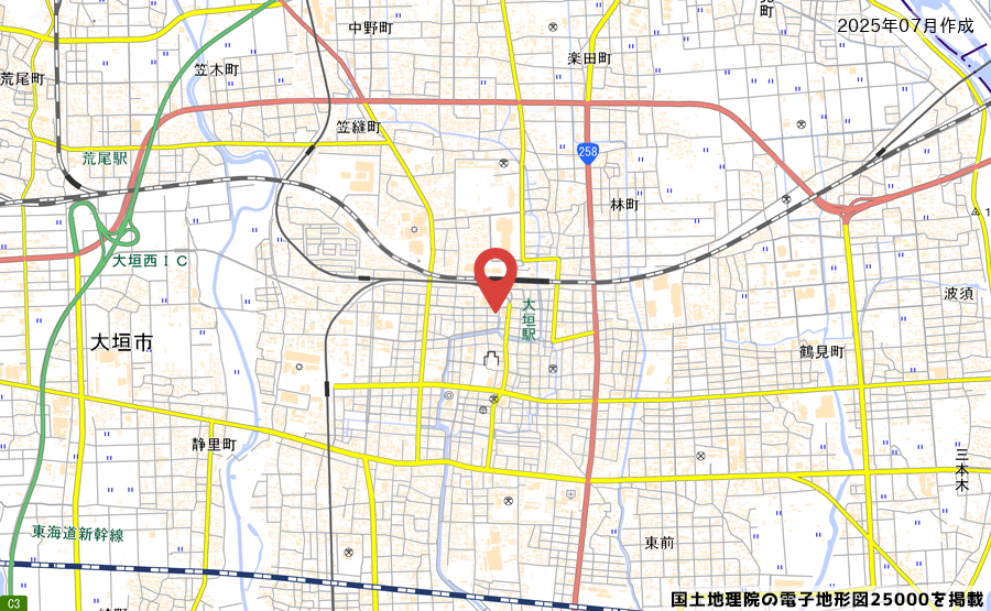 岐阜県大垣市宮町１丁目 スイトテラスの地図
