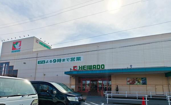 平和堂ノースウエスト店の外観(2025年7月撮影)