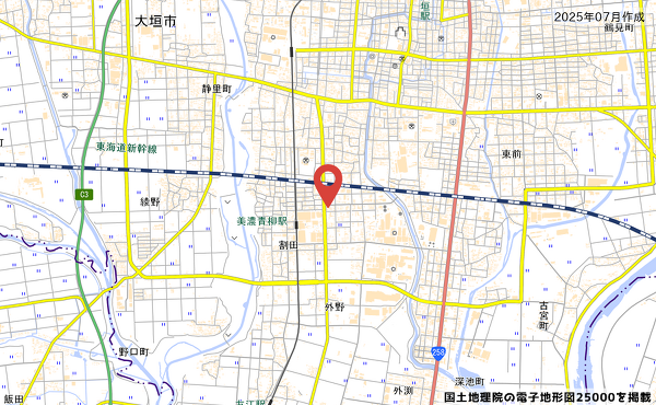 クスリのアオキ本今店が出店する岐阜県大垣市本今町四丁目の周辺地図
