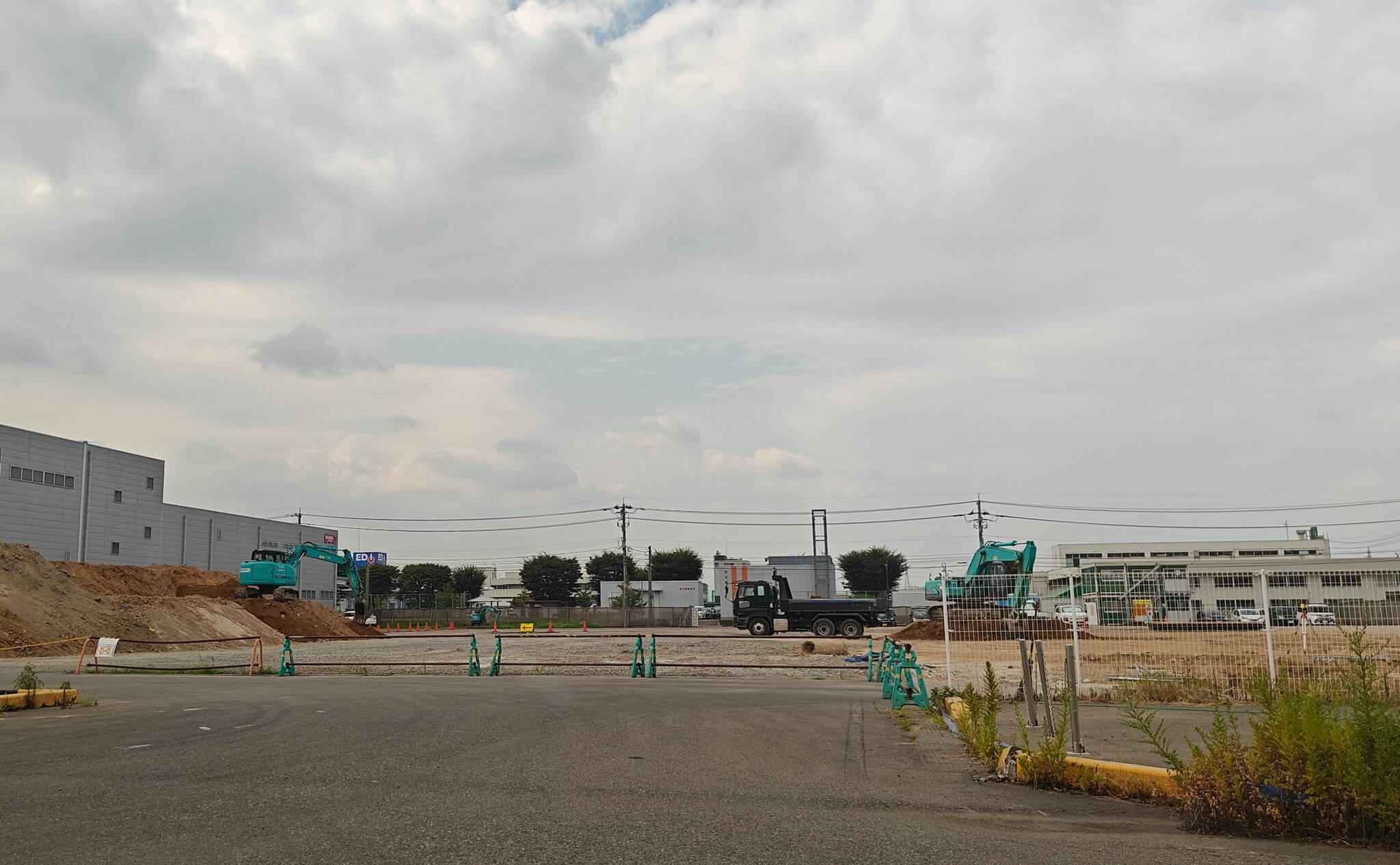 バロー福井大和田店予定地の工事中の様子（2025年8月撮影）