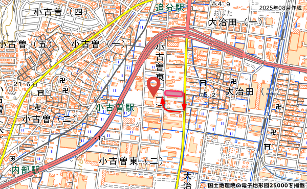 ラ・ムー四日市南店の地図