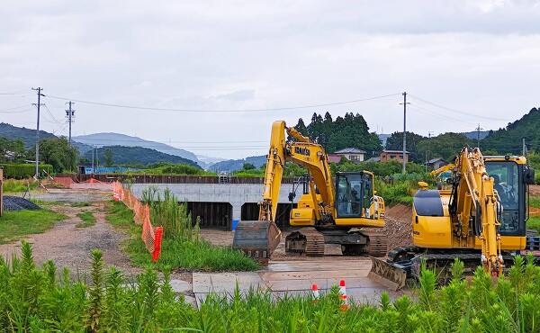 瑞浪恵那道路アンダーパス部分東側(2025年8月撮影)