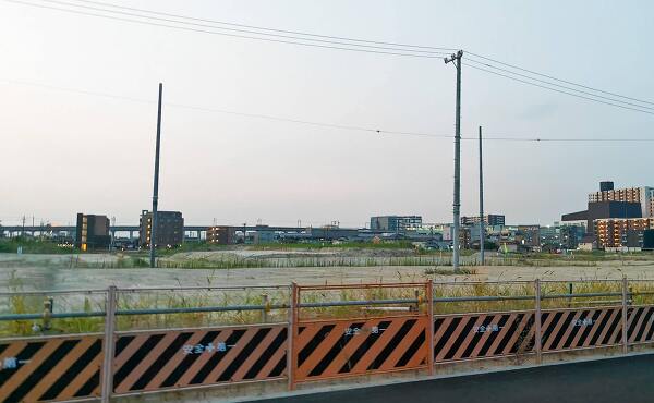 フォレストモール東海太田川から見た太田川駅(2025年8月撮影)