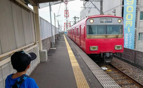 名鉄車両(新羽島駅)(2025年9月撮影)