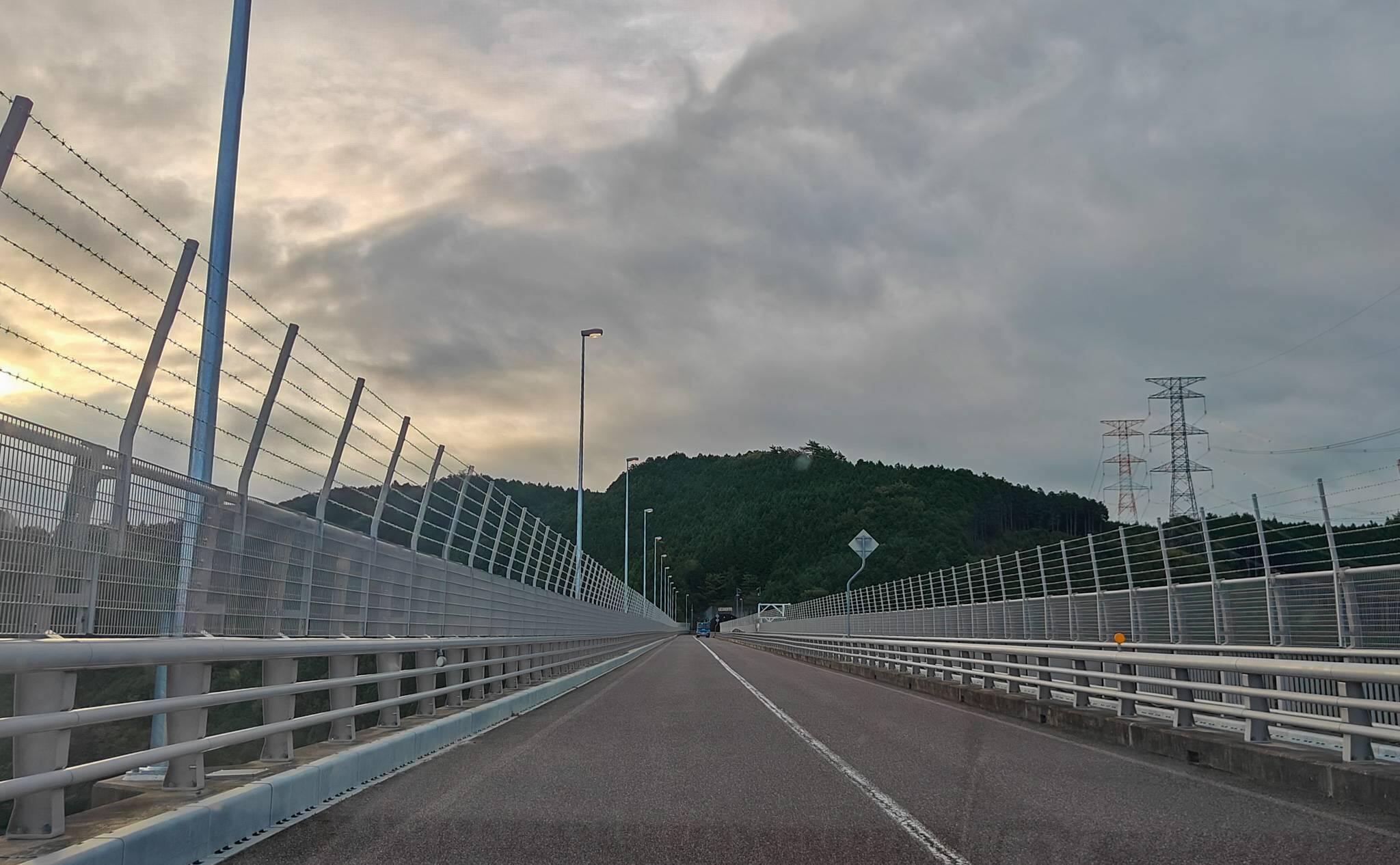 国道418号の新旅足橋（2025年9月撮影）