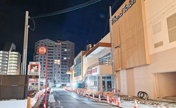 フレンドタウン守山店の店舗外観(2025年10月撮影)