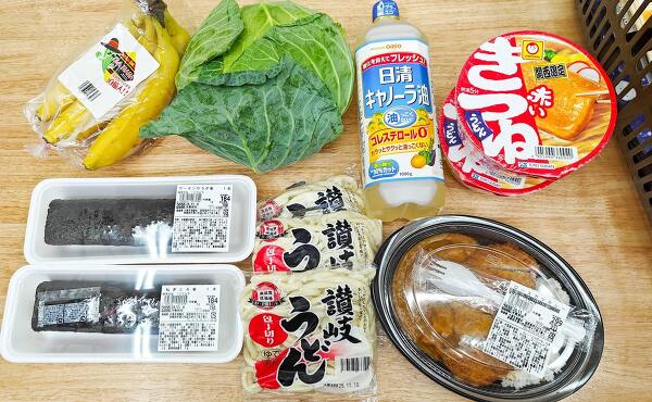 ラ・ムー多気店で筆者が安いと思って買ったセール品(2025年11月撮影)