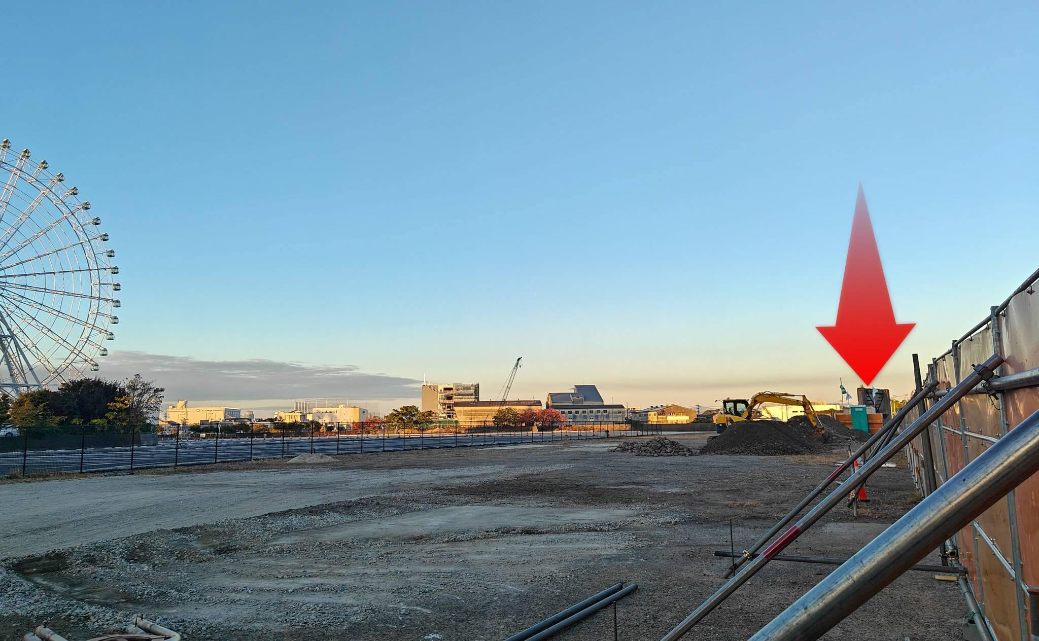 トライアル西倉町店のお隣の土地の工事の様子（2025年11月撮影）