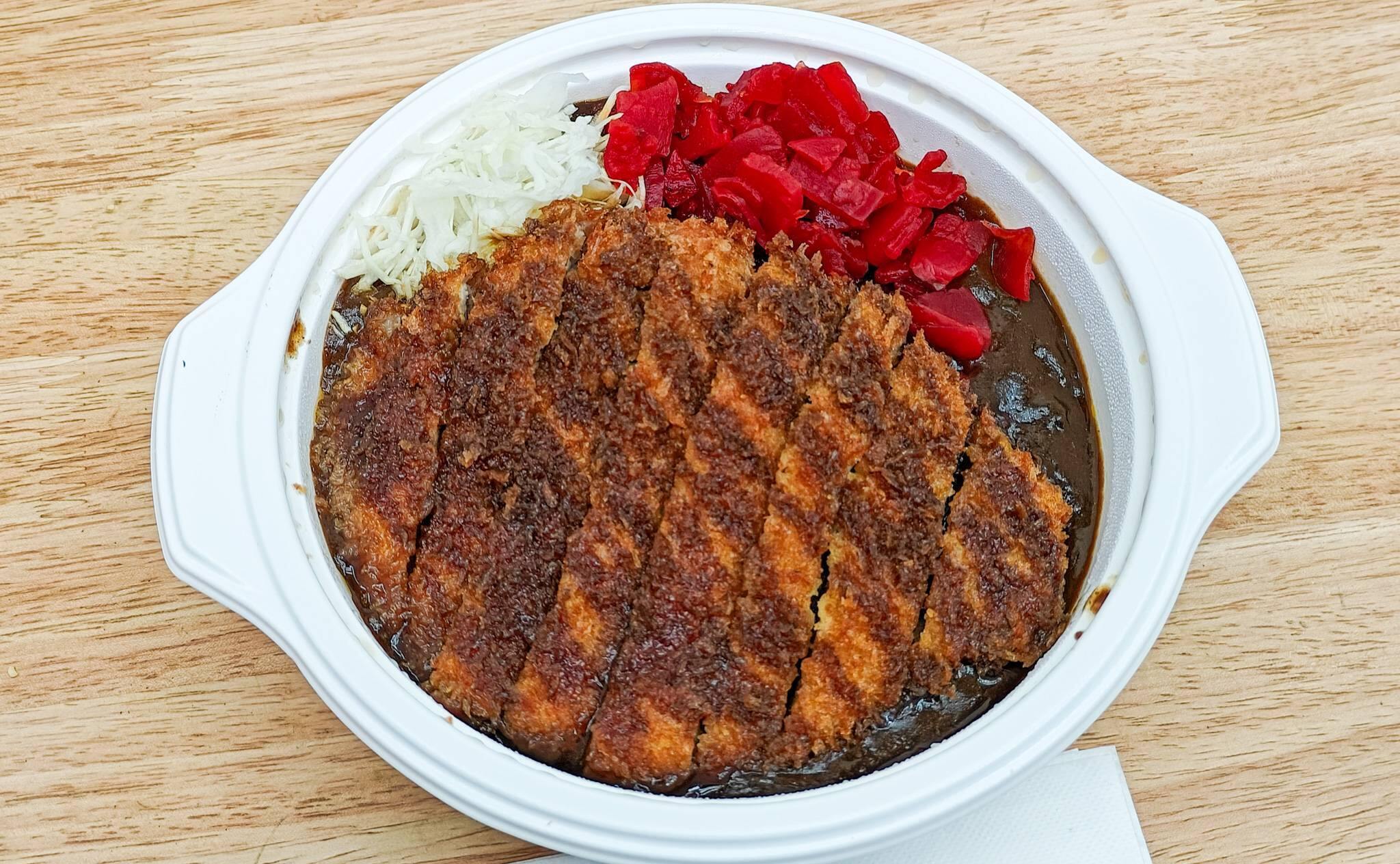 ゴーゴーカレーのお持ち帰りロースカツカレーMサイズ（2025年11月撮影）