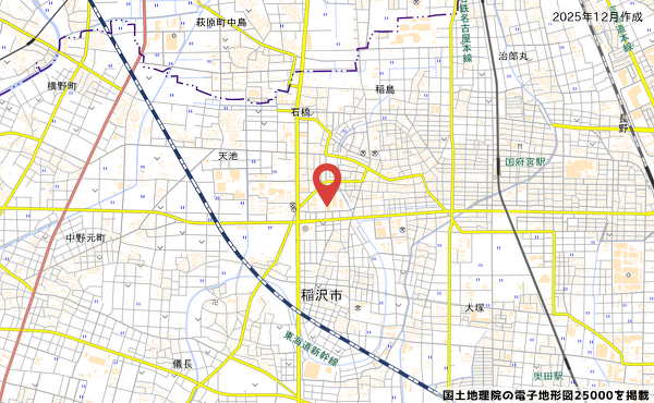 愛知県稲沢市西町三丁目15番50号の平和堂ニッケタウン稲沢店の地図