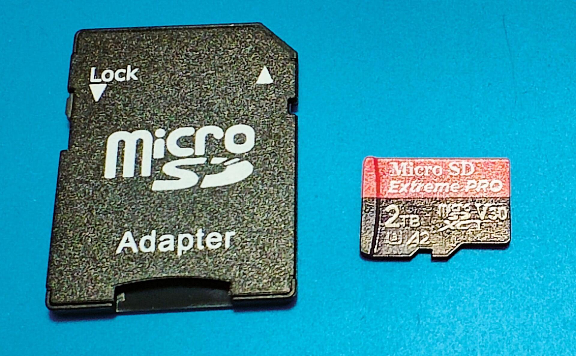 2TBのMicroSDカードをの画像