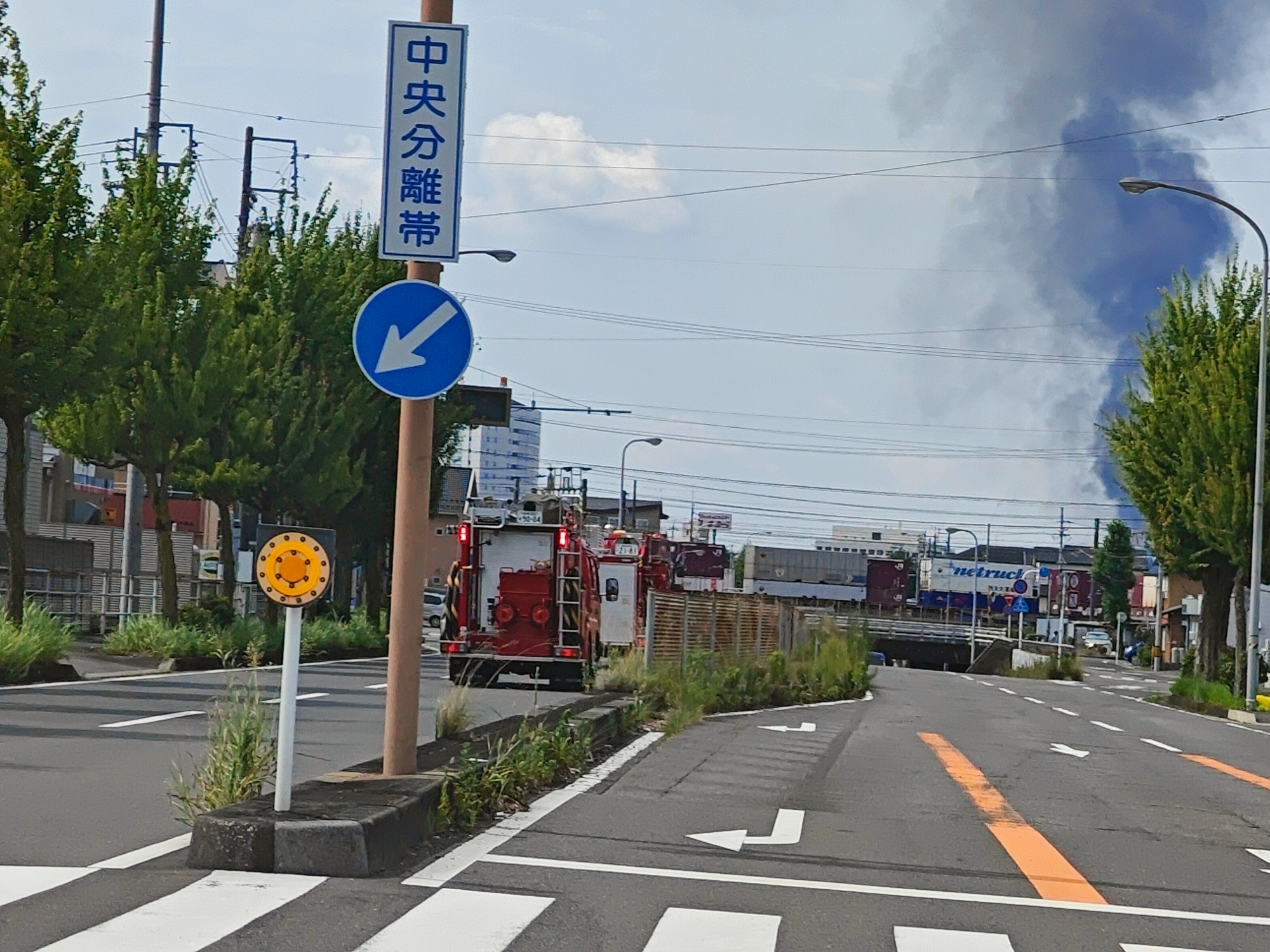 岐阜市にて火災発生！の画像
