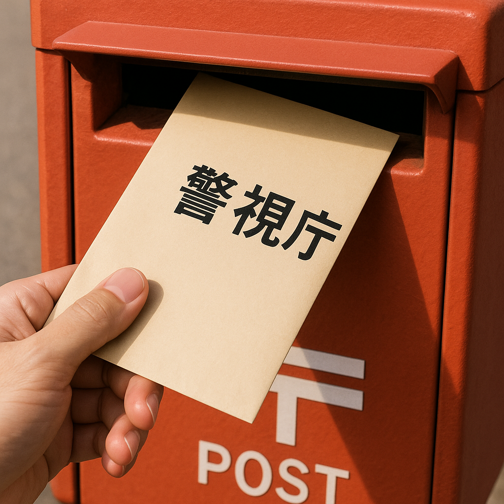 郵便ポストへ投函完了！の画像