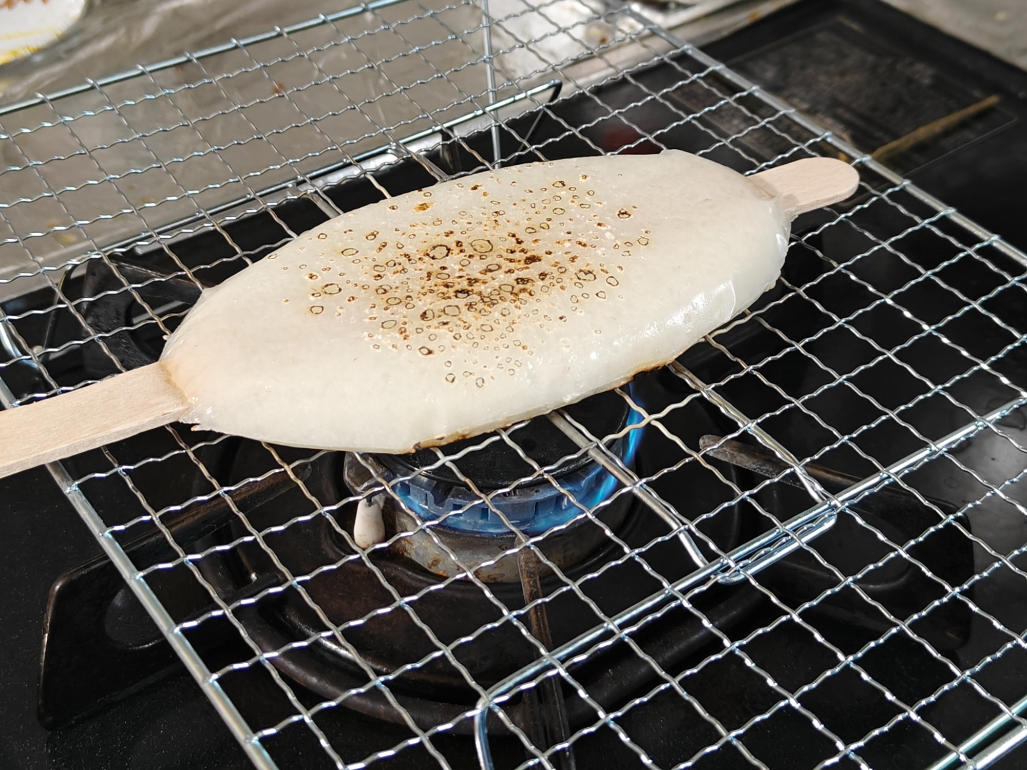 ステーキ焼きながら！の画像