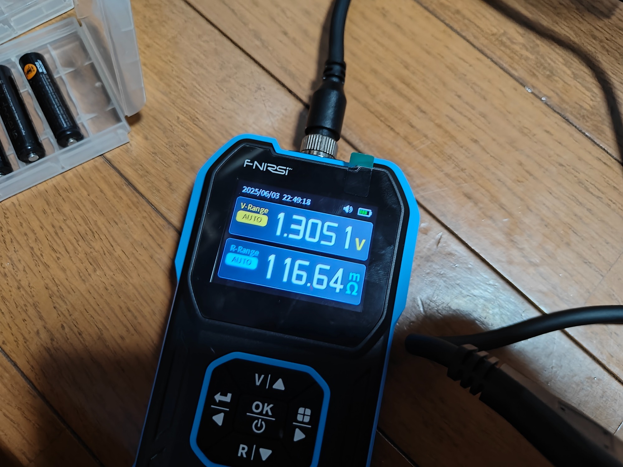 電池の内部抵抗テスター！の画像