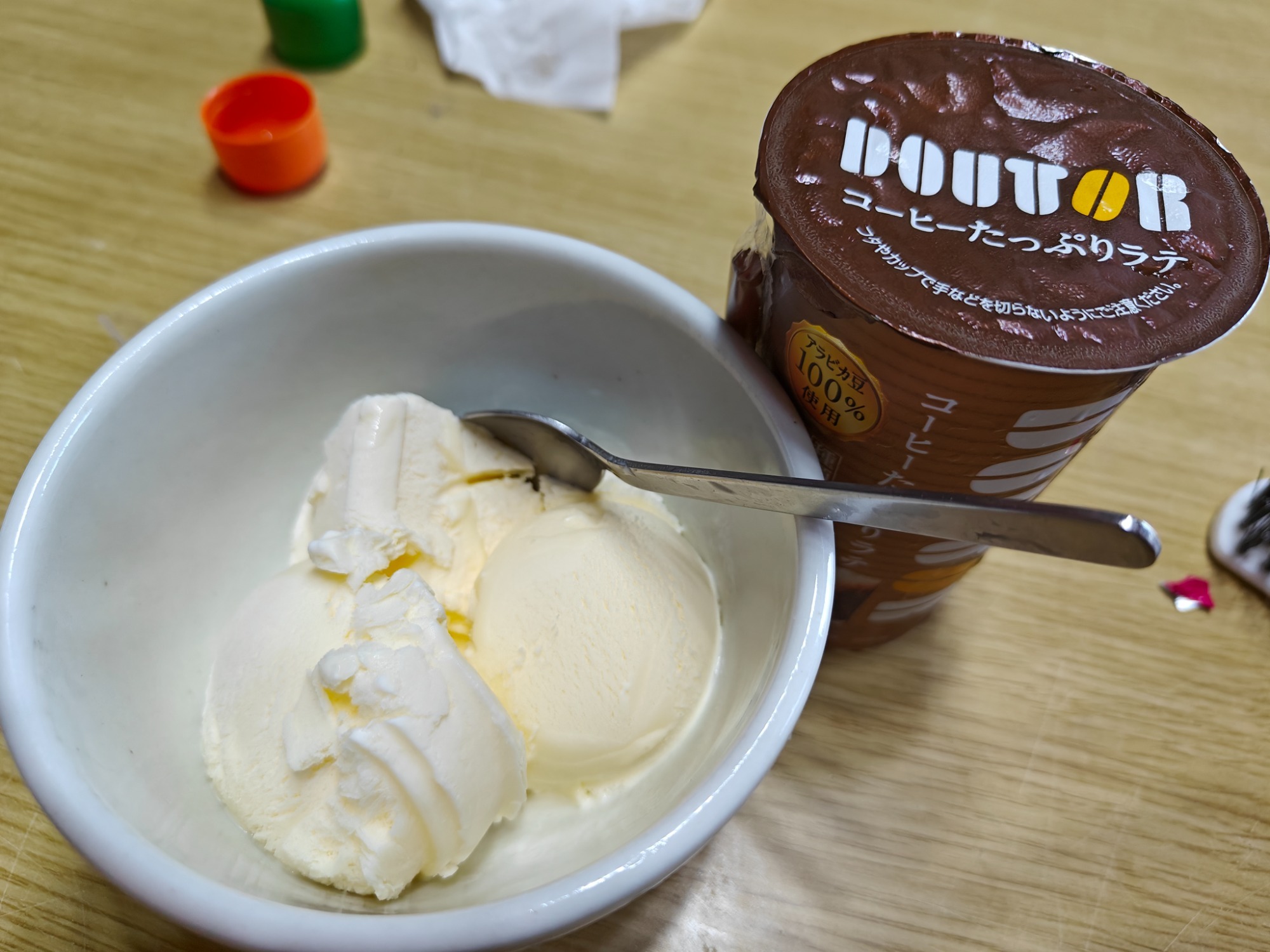 食後のアイスの画像